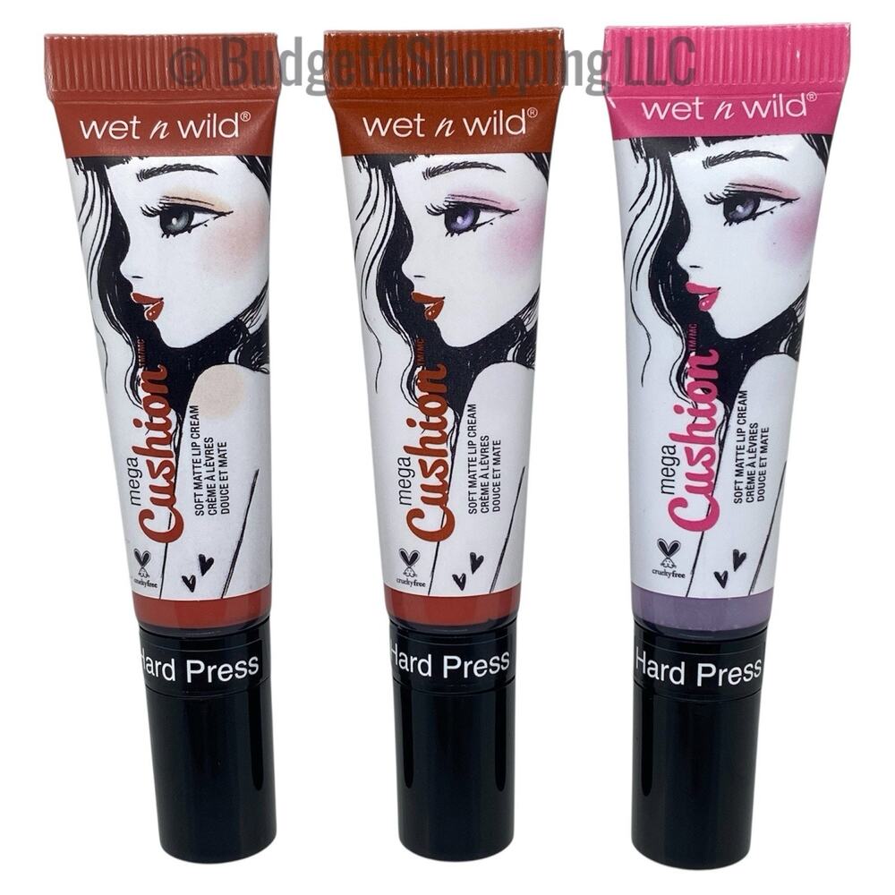 Wet n Wild Mega Cushion Soft Matte Lip Trio 3-Pc Gift Set - Nude/Pink Shades